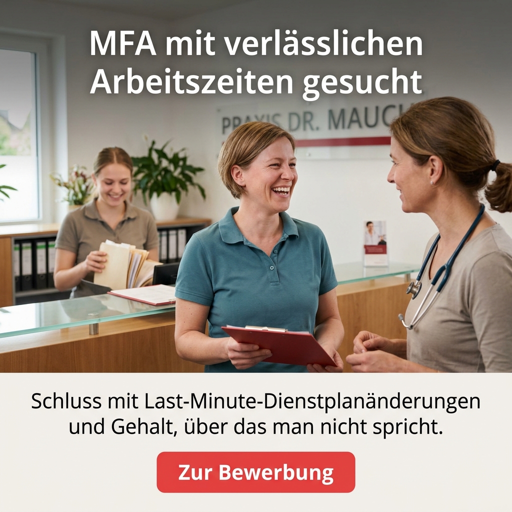 MFA mit verlässlichen Arbeitszeiten gesucht — Recruiting-Creative für MFA Teilzeit / Vollzeit